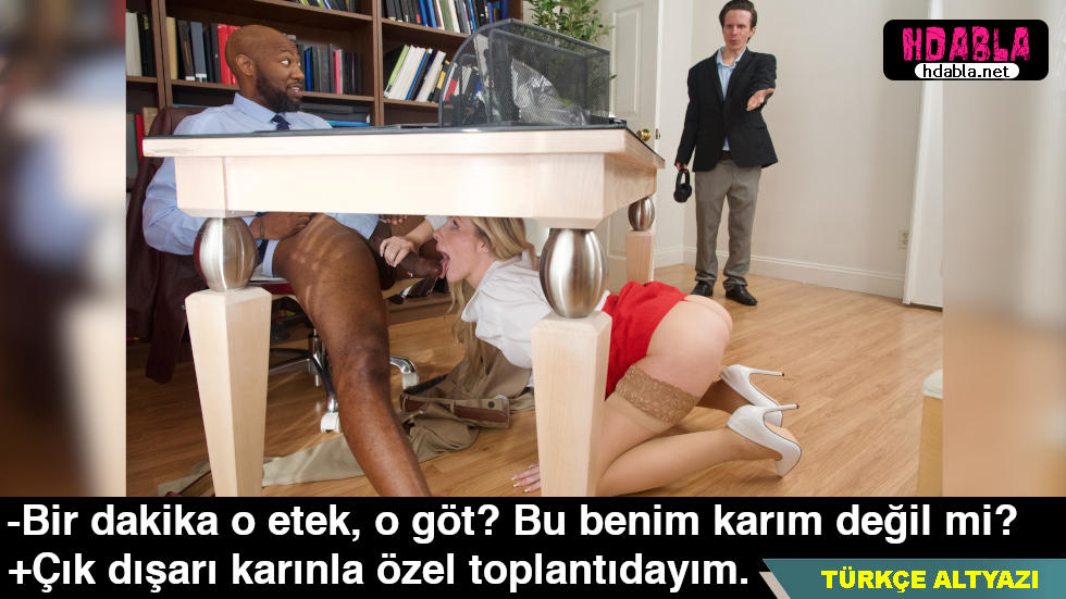 Patronunun ofisine daldı karısını masanın altında saksoda yakaladı