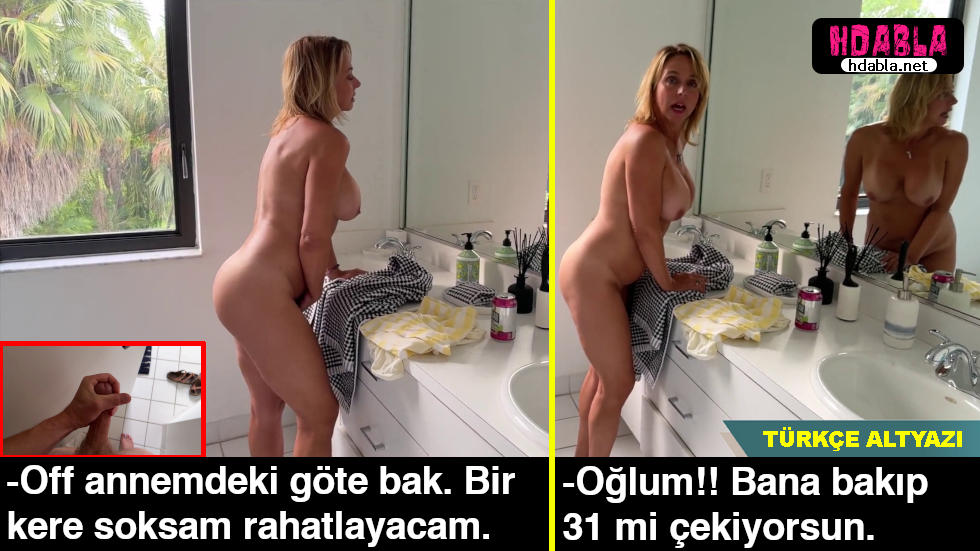 Banyoda çıplak amını okşayan Annemi dikizleyip 31 çekiyordum Yakalandım